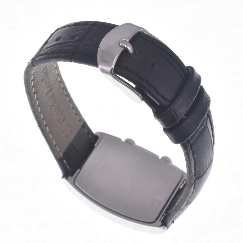 ダンヒル Dunhill シティスケープ トノー デュアルタイム SS レザー