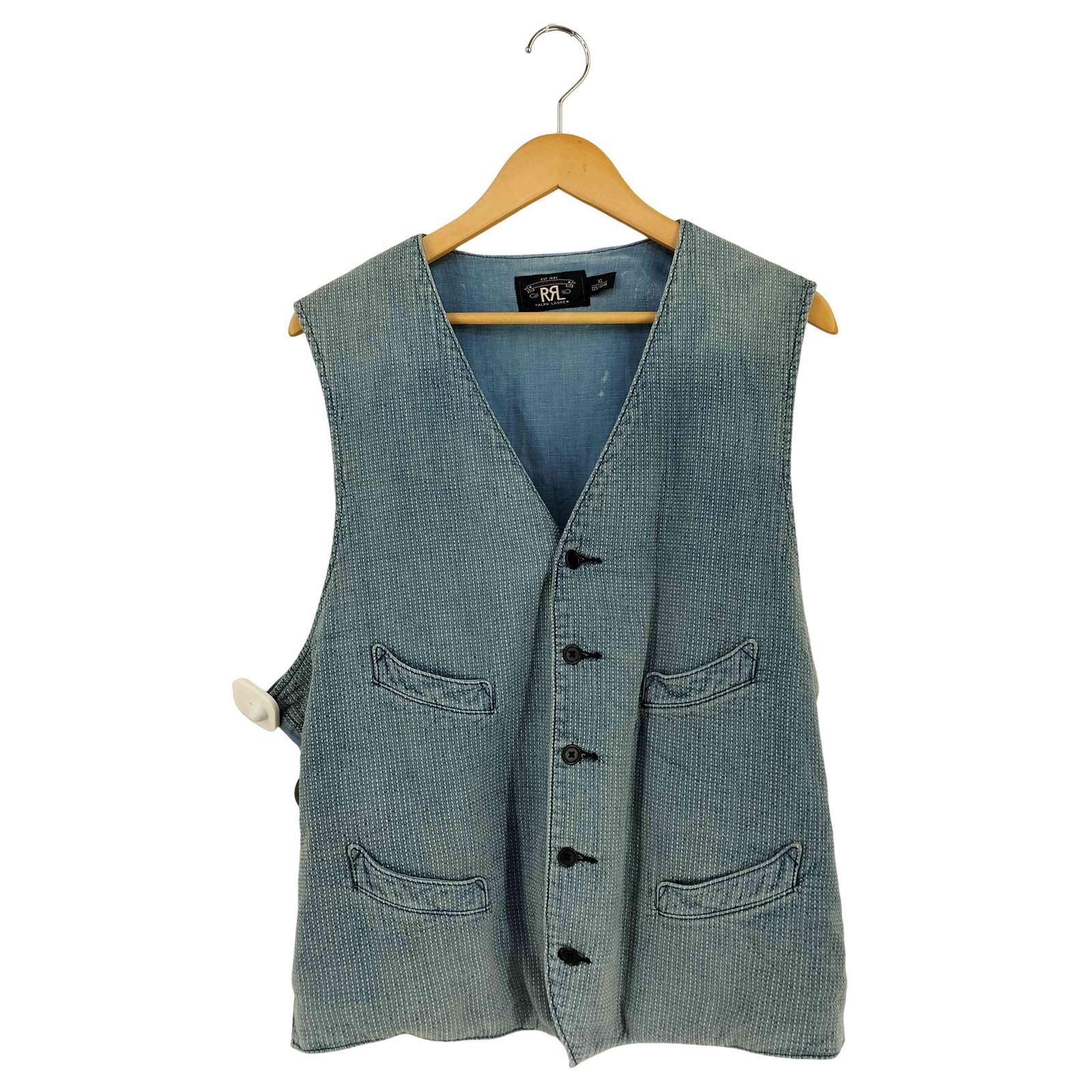 RRL ポケット付きベスト Lサイズ　ダブルアールエル rrl ダブルアールエル Ralph Lauren メンズベスト rrl ベスト」の人気