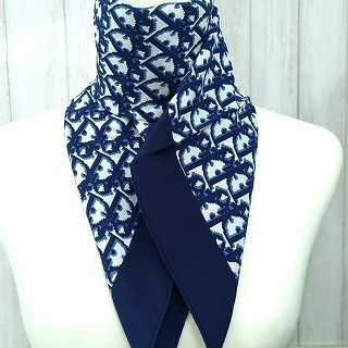 クリスチャンディオール トロッター 100％ シルクスカーフ 日本製 美品