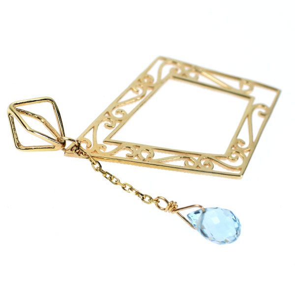 フェスタリア ビジュソフィア K10PG ブルートパーズ ペンダントトップ