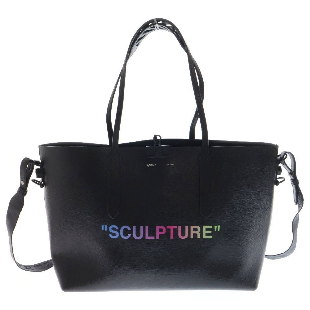 off-white ロゴテープナイロンショルダーバッグ ポーチ ブランド古着】ロゴテープナイロンショルダーバッグ ポーチ