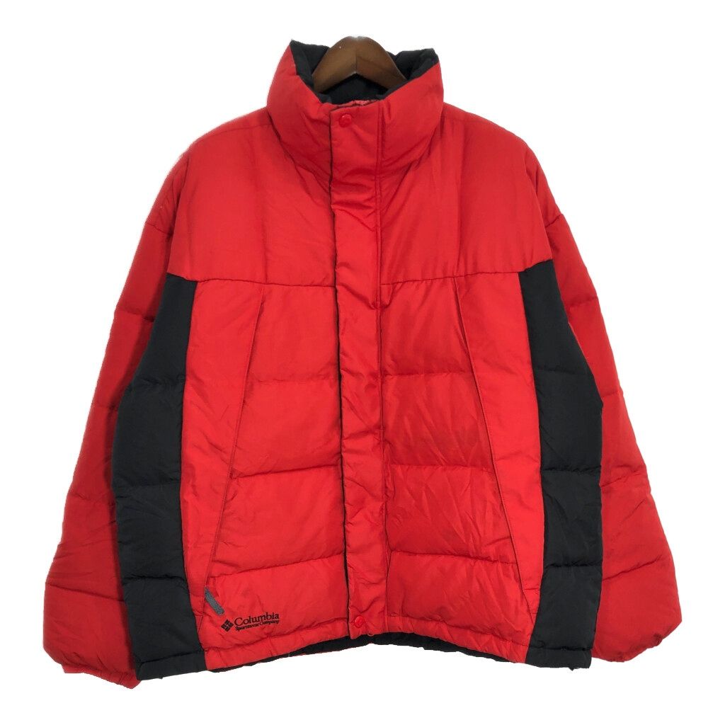 Columbia コロンビア ダウンジャケット アウトドア レッド (メンズ XL) 中古 古着 T1921
