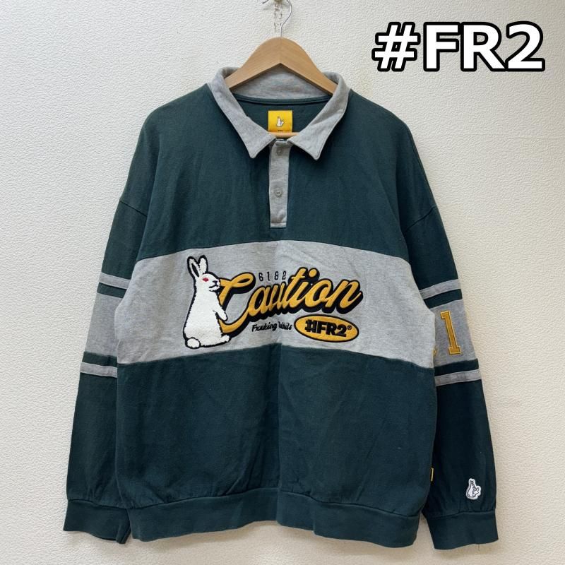 FR2 ラガーシャツ FR2 ラガーシャツ ポロシャツ 半袖 刺繍ロゴ コムドットやまと