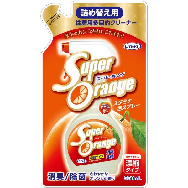 まとめ買い-24点セット スーパーオレンジ消臭除菌泡タイプＮ 詰替 ３６０ｍｌ ＵＹＥＫＩ 住居洗剤 レンジ