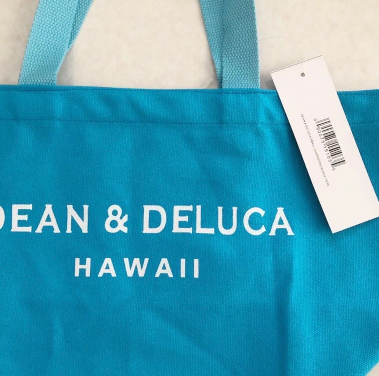 DEAN&DELUCA ディーン&デルーカ ハワイ限定カラーブルーSトートバッグ 