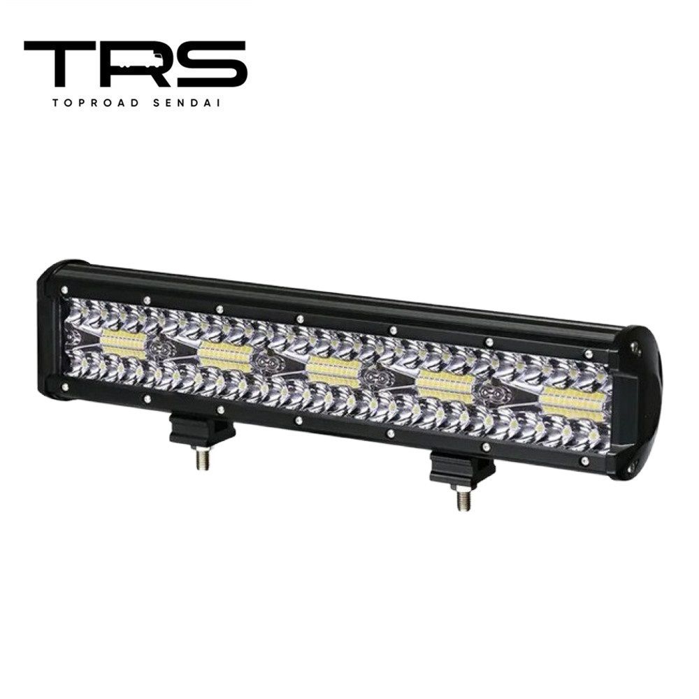 【即購入OK】TRS LEDワークランプ 3列100灯 300W 15インチ 12/24V共用 6000K 防水 ホワイト IP67 326014