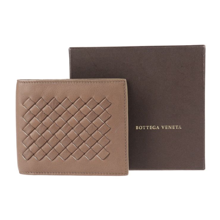 BOTTEGAVENETA ボッテガヴェネタ 二つ折り財布 113112 レザー ブラウン