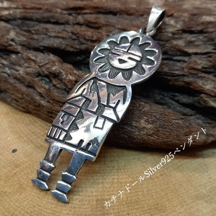 レアBIG！70s〜 ネイティブアメリカン カチナ＆壷の壁掛け ナバホ族