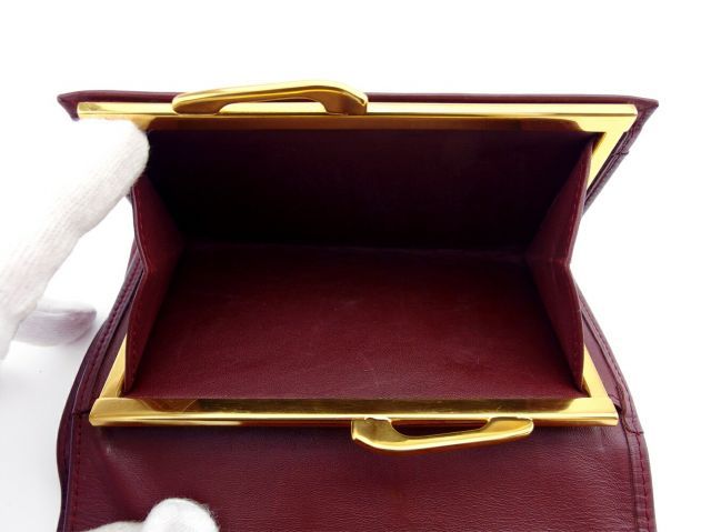 カルティエ 三つ折り 財布 ブランド財布 さいふ がま口財布 レディース