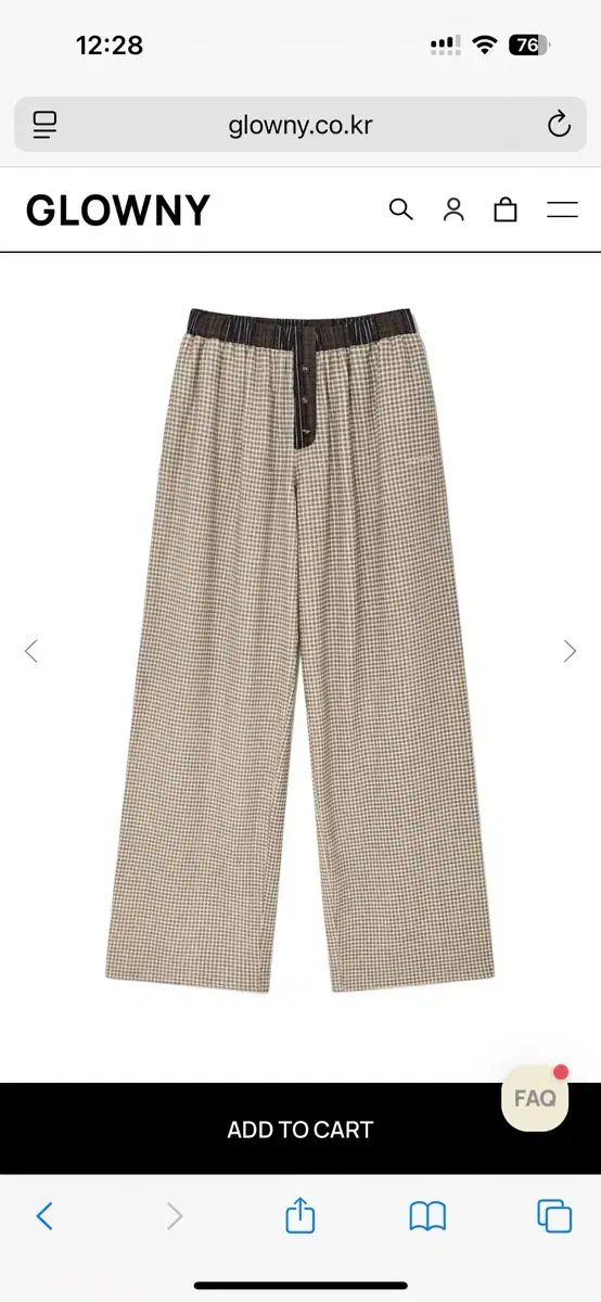 GLOWNY グロウニー ホームボディ ボタン パンツ HOMEBODY BUTTON PANTS