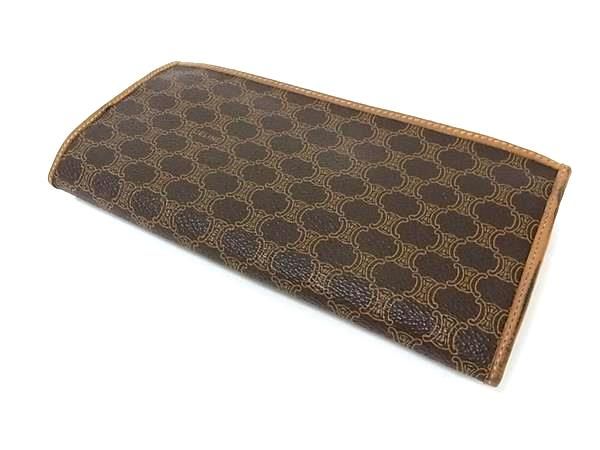 【極美品✨】セリーヌ マカダム ロゴ刻印 長財布 レザー ブラウン 付属品 楽天市場】セリーヌ CELINE 財布 長財布 M/96 マカダム ブラウン