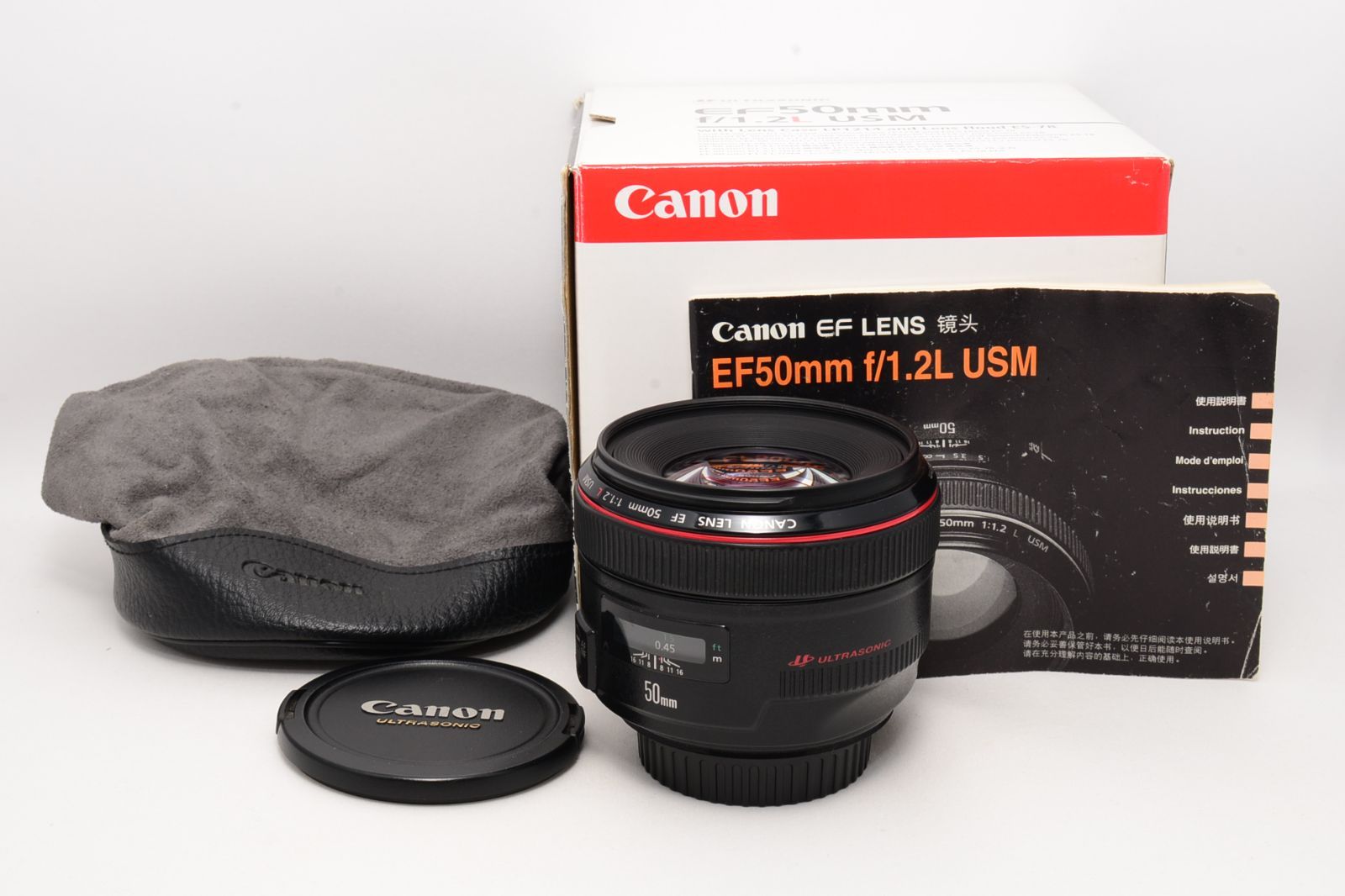 ☆取説・元箱付の極上品☆ キャノン Canon 単焦点標準レンズ EF50mm F1 ...