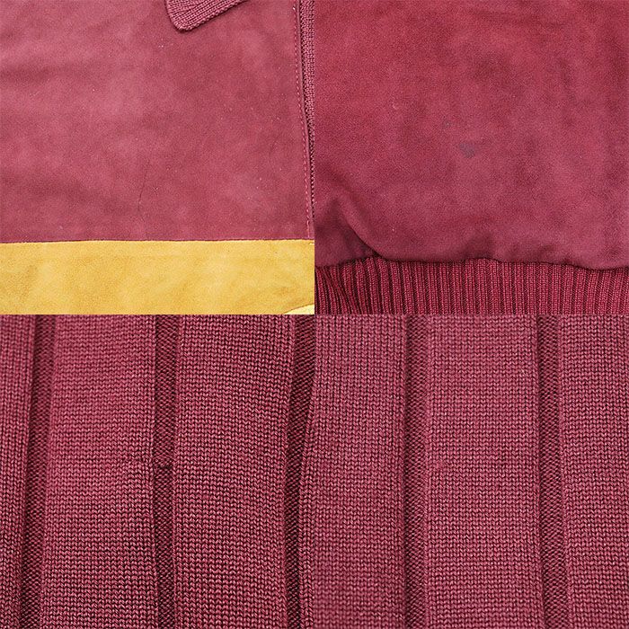 『HERMES』エルメス (L) 総柄ニット切替ポロシャツ HERMES』エルメス (L) 総柄ニット切替ポロシャツ