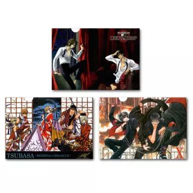 クリアファイル ツバサ|ドラッグ＆ドロップ|X A4クリアファイルセットB 3枚組 CLAMP FESTIVAL 2012
