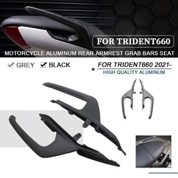 オートバイ自転車アルミ合金リアアームレストアームレストシートリアシートTRIDENT660 TRIDENT 660 2021-2025パッセンジャーアームレスト2025 2025