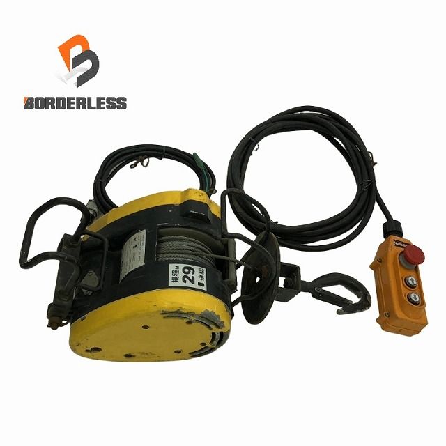 KIO キオ 100V 小型ミニ電動ウインチ KIO-230 本体 コード リモコン Winch 230kg 揚程29m ホイスト 107254