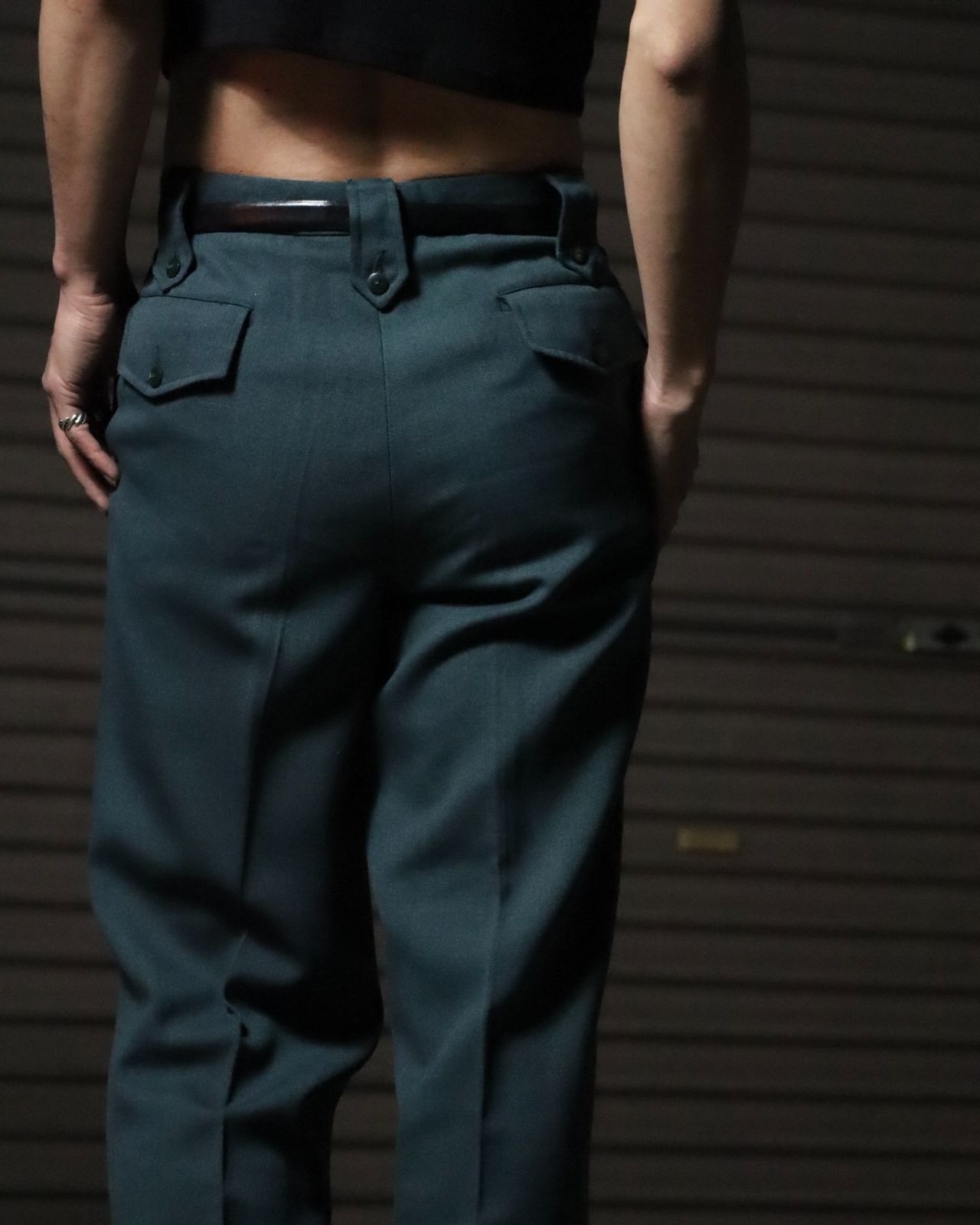 新作SUITSELECT【RBC】1タックテーパードパンツウェスト