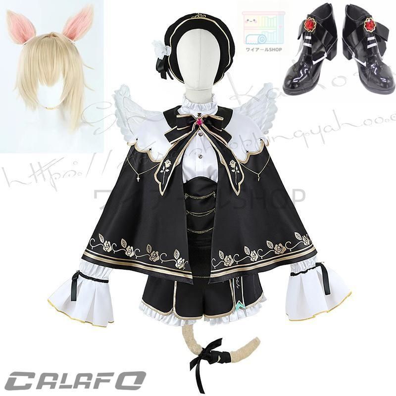 バーチャル YouTuber 風 VTuber 胡桃のあ コスプレ衣装 ウィッグ 靴 コスチューム 演出服 cosplay 変装 仮装 撮影 祭り