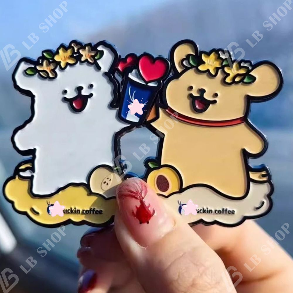 moonlab Maltese マルチーズ 缶バッジ バッジ 2個セット ライン