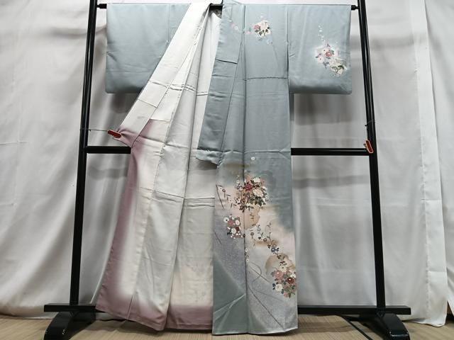 平和屋着物○訪問着 絞り 吉祥花文 金彩 正絹 逸品 CAAW3980vf
