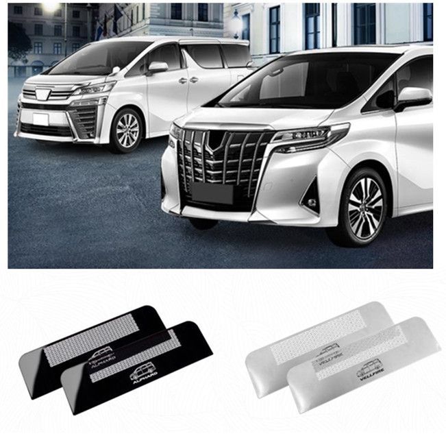 アルファードALPHARD　 ヴェルファイア 30系 2015年-  2色可選　シート 下 エアコン吹き出し口カバー ガーニッシュ 保護 パーツ 2枚