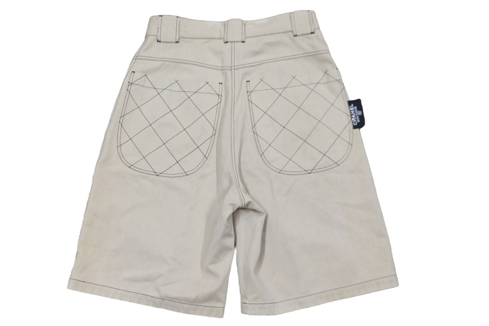 CHANEL シャネル ワイドショートパンツ ココマークボタン P03054V03329  