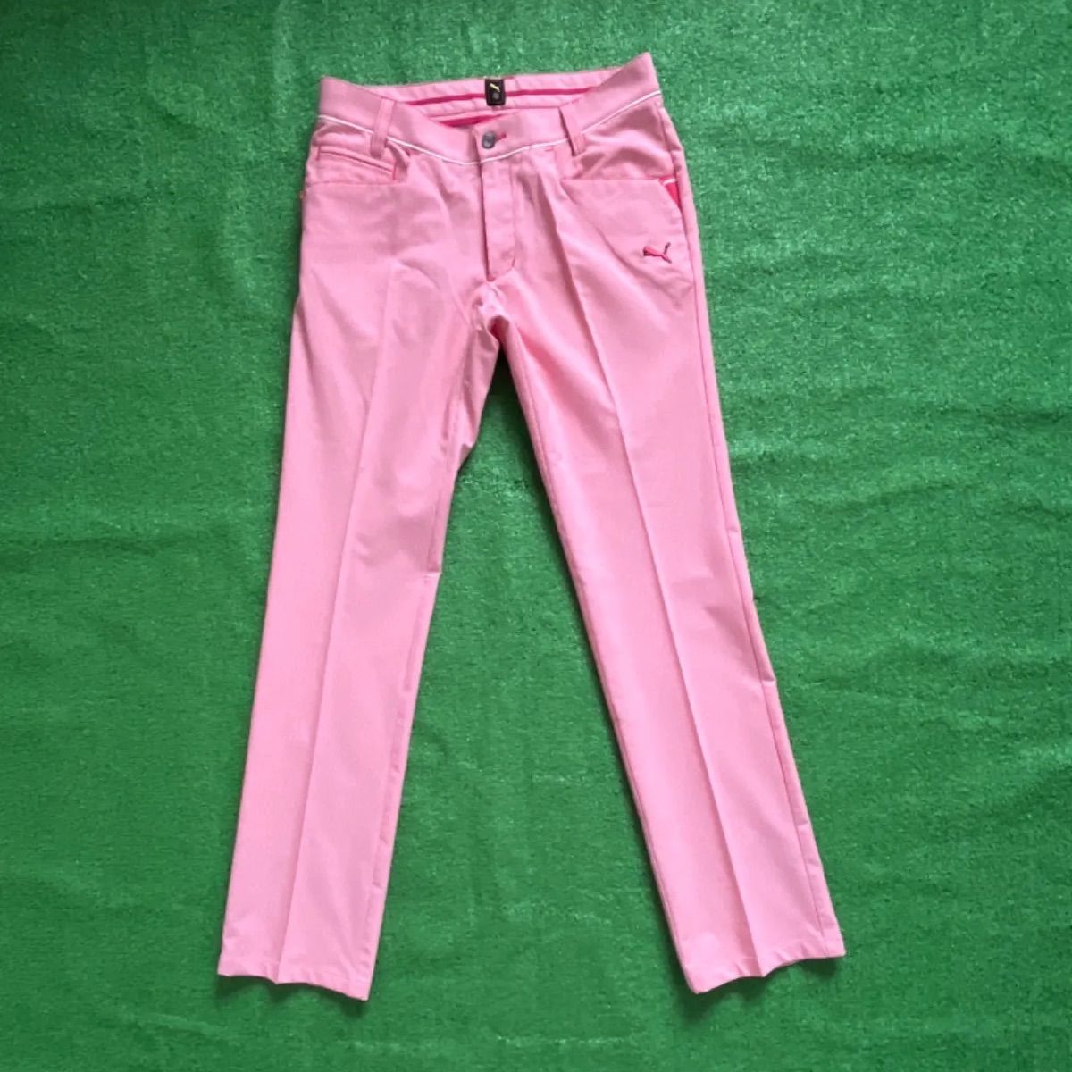 PUMA GOLF プーマゴルフ 速乾性 ギンガムチェック ゴルフパンツ 76