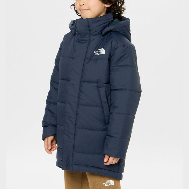 THE NORTH FACE 黒 フード付き中綿ジャケット150 THE THE NORTH FACE