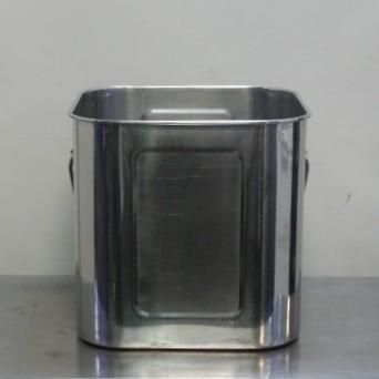 2三宝産業 YUKIWA UK 18 8 角 深型 ステンレス キッチンポット ユキワ 36 cm 手付き ふたなし 角ポット 角型 46 L 5 58 kg 底黒ずみ