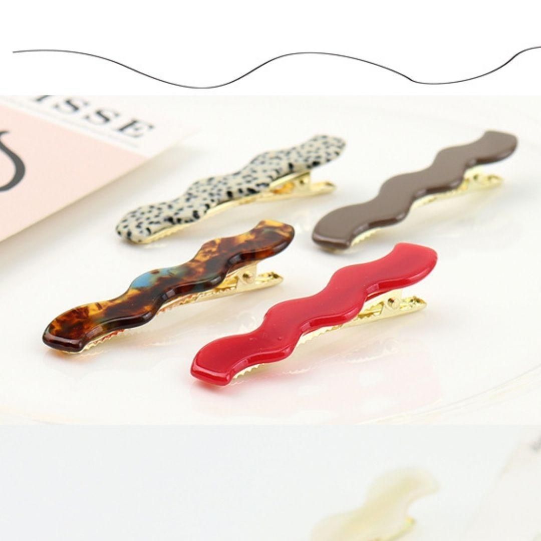 ヘアクリップ ピン 柄 グレー 安い ミニ 小さめ かわいい キッズ