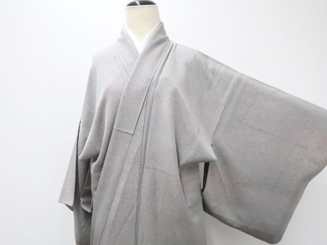 【着】19731o 小紋　絞り　総絞り　正絹　昭和レトロ　絹　リサイクル　着物 sb14870_1.jpg