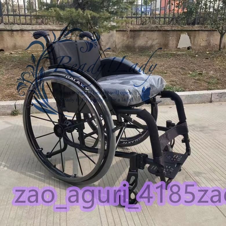 車椅子 折畳み 介護 軽量車椅子 車椅子 室内 スポーツ車椅子障害者用車ポータブル折りたたみアルミニウム合金手動スポーツ車椅子 black