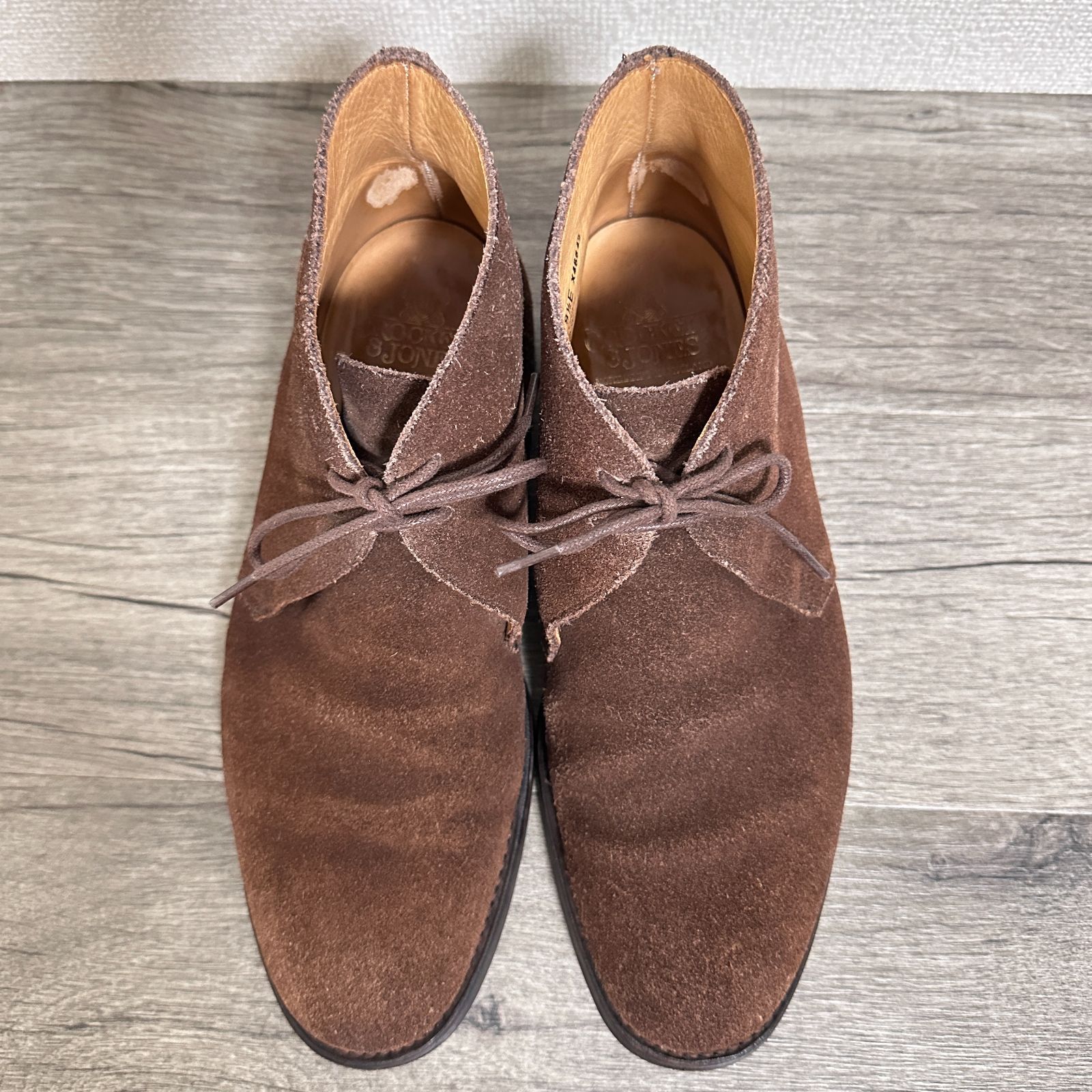 CROCKETT-JONES CHERTSEY チャートシー スエードチャッカブーツ 8h 26.5cm ブラウン