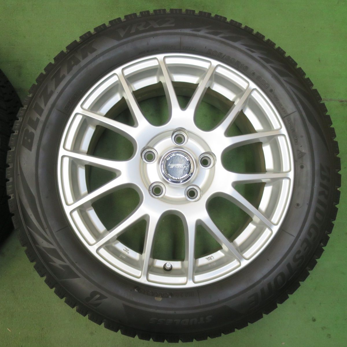バリ溝 キレイ 9.5分 スタッドレス 205 60R16 ブリヂストン ブリザック VRX2 TOPRUN トップラン 16インチ PCD114.3 5H 5092309イス WWW_OLIVIERBERNSTEIN_COM
