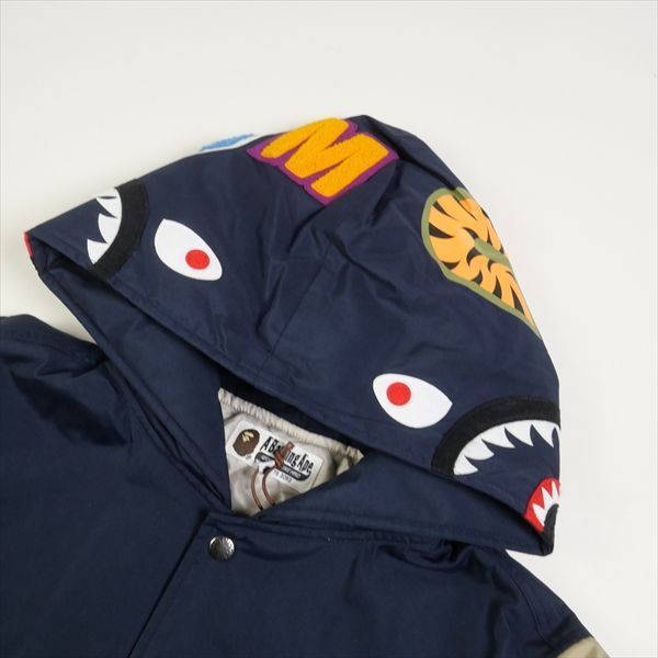 Size【M】 A BATHING APE ア ベイシング エイプ SHARK COTTON VARSITY JACKET ジャケット 紺 【新古品・ 未使用品】 20791540 - メルカリ