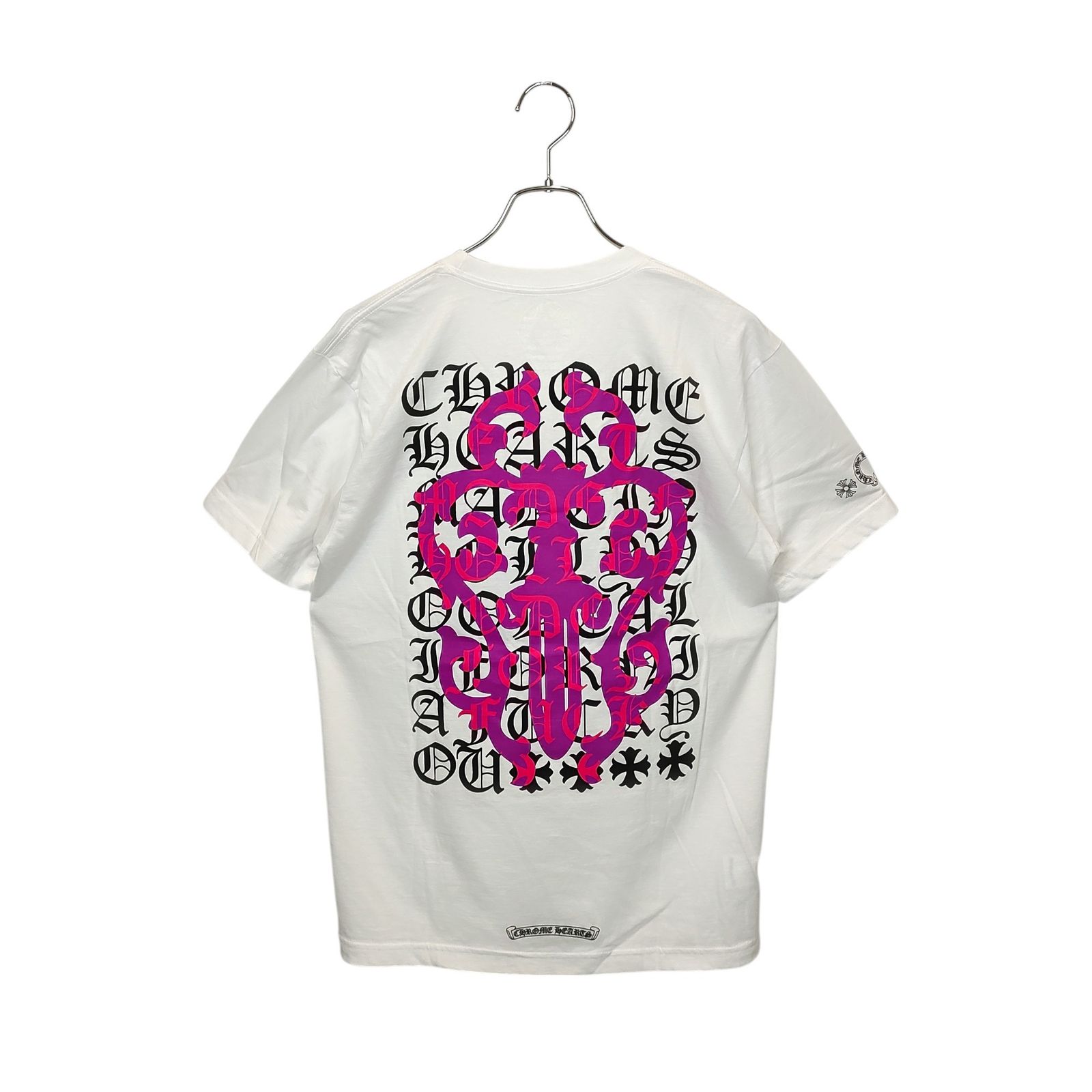 クロムハーツDAGGER EYE CHART バックプリントTEE ホワイト L クロムハーツDAGGER EYE CHART バックプリントTEE ホワイト L