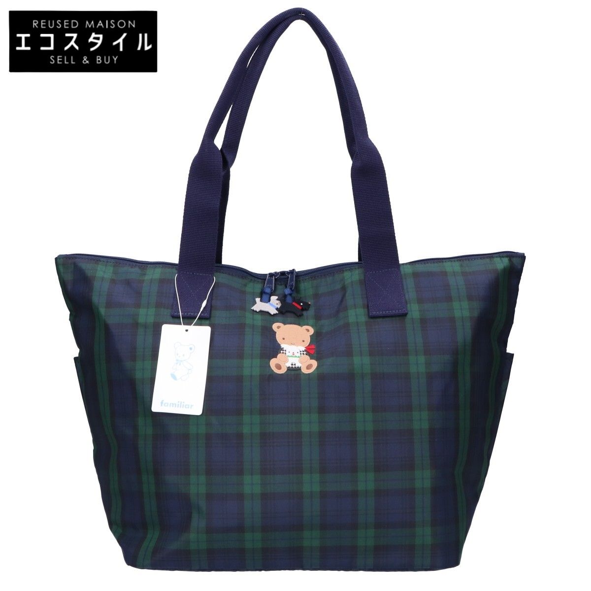 familiar ファミリア マザーズバッグ ブラックウォッチ トートバッグ お迷いの方必見！新作バッグのサイズ比較♩｜ファミリア代官山店