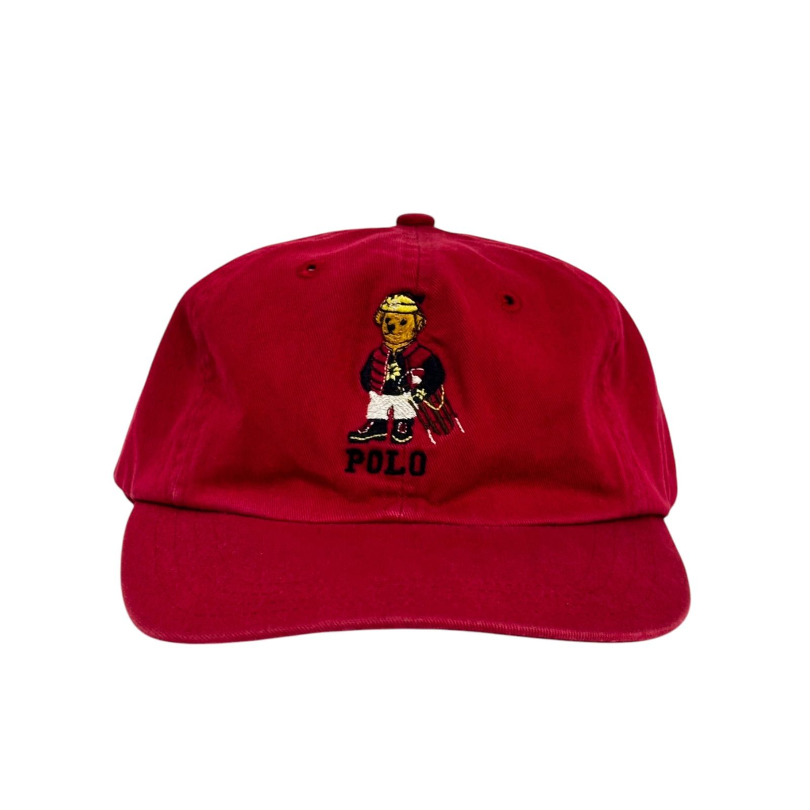90s Polo by Ralph Lauren ポロベア キャップ　USA製 Rare】 90's POLO by Ralph Lauren POLO BEAR 6Panel CAP ポロベア 90
