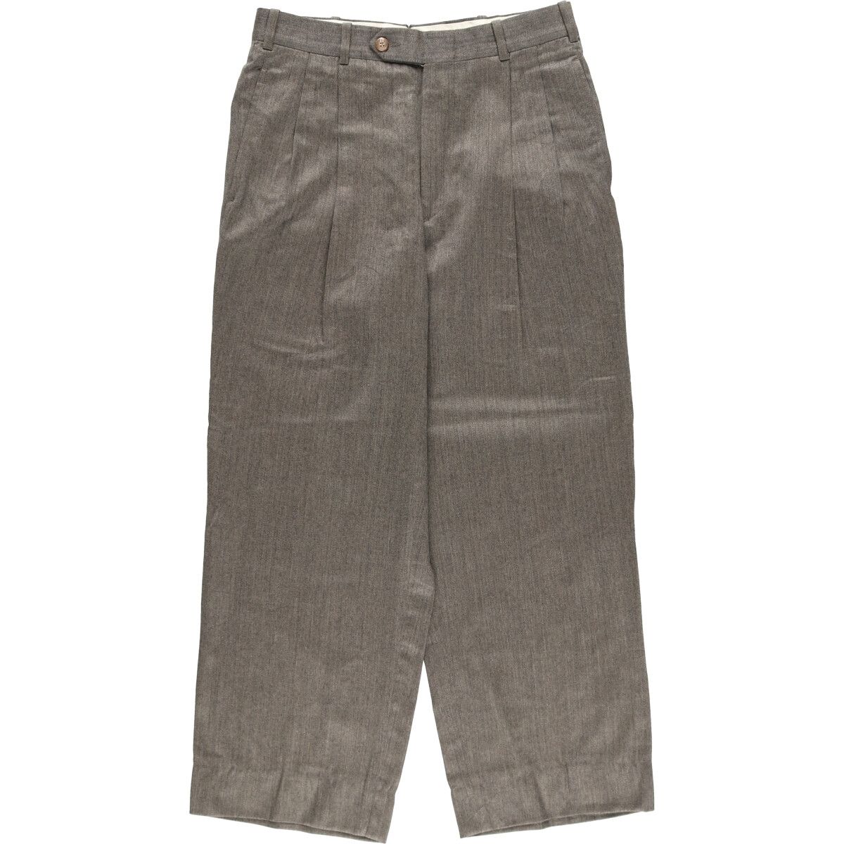 古着 アクアスキュータム Aquascutum ツータック ウールパンツ スラックス メンズw30相当/eaa509571
