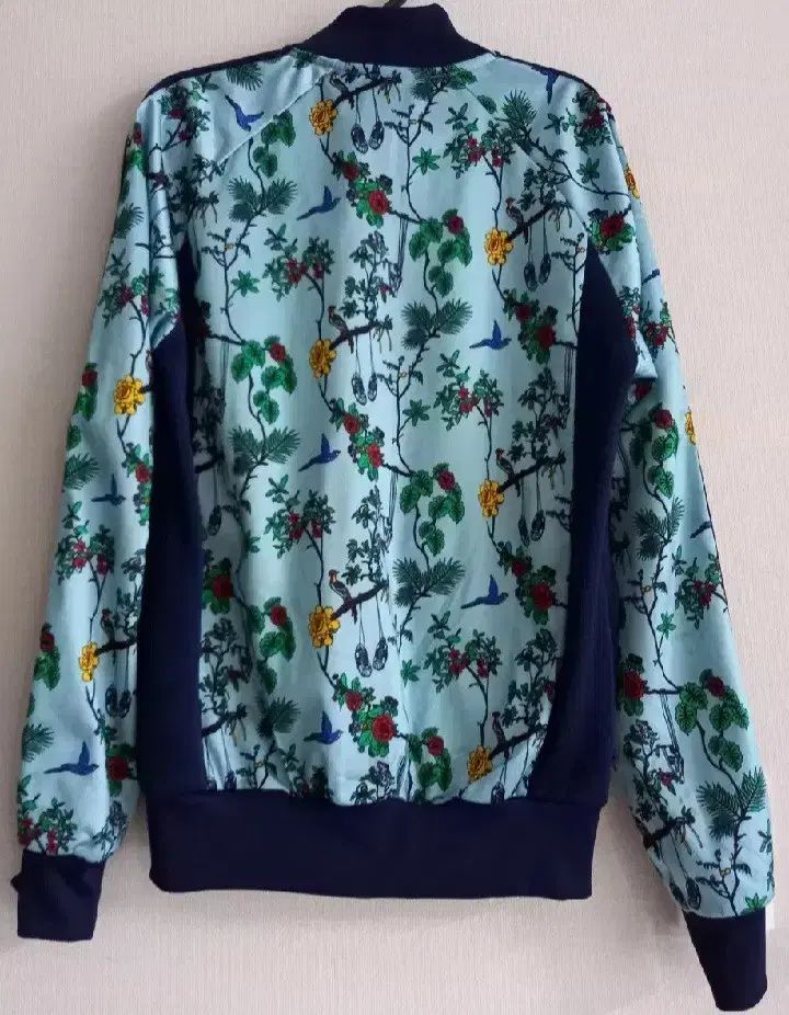 adidas アディダス フラワー ライトブルー トラックトップス ジャージ ジップアップジャージ 85 XS