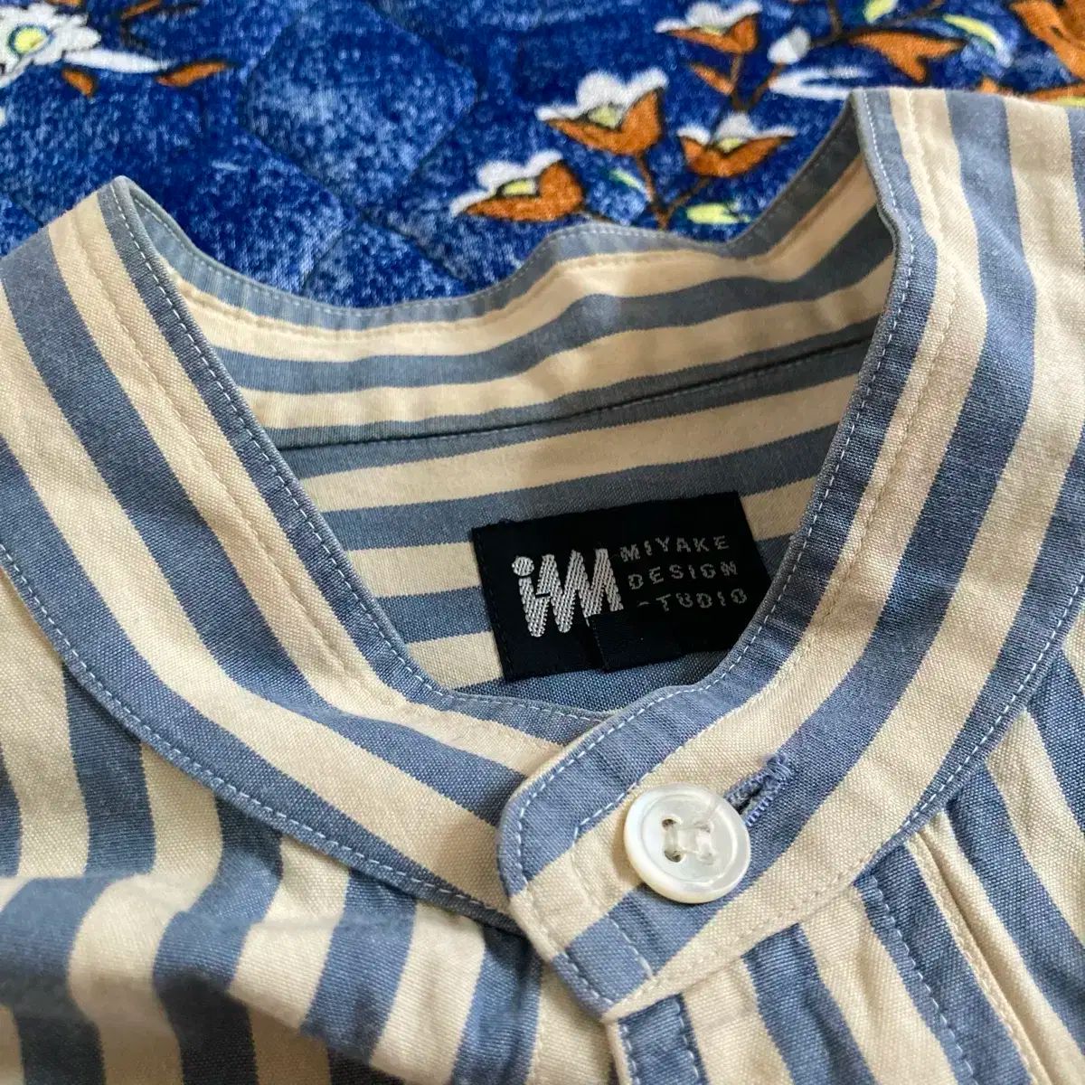 ミヤケデザインスタジオ イッセイミヤケ ストライプシャツ 半袖 L~XLサイズ Isseymiyake ISSEY MIYAKE(イッセイミヤケ) デザイン スタジオ