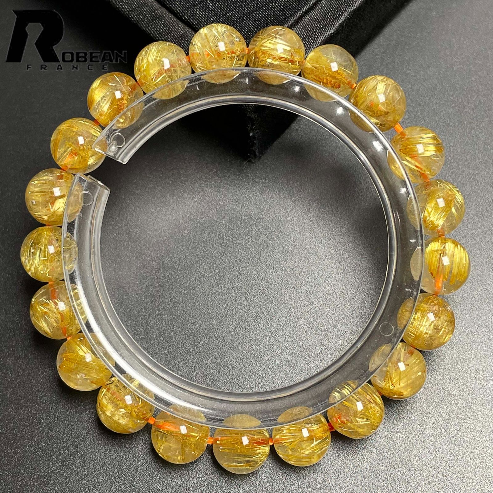 在庫切れ 在庫切れ 絶賛 EU製 定価13万円ROBEAN・極!極満針ルチルクォーツブレスレット パワーストーン 天然石 綺麗 金運 お守り プレゼント ギフト 8.9-9.3mm M1026250