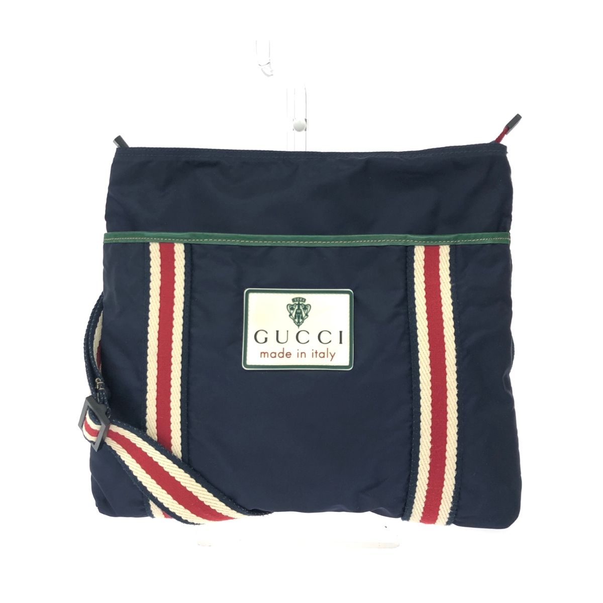 GUCCI グッチ シェリーライン ショルダーバッグ 189662 ネイビー