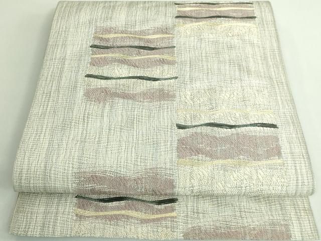 平和屋着物 上 1897年創業 名門岡野 本場筑前博多織 千年工房 八寸名古屋帯 伊右衛門 波衣 証紙付き DZAA9545kh5