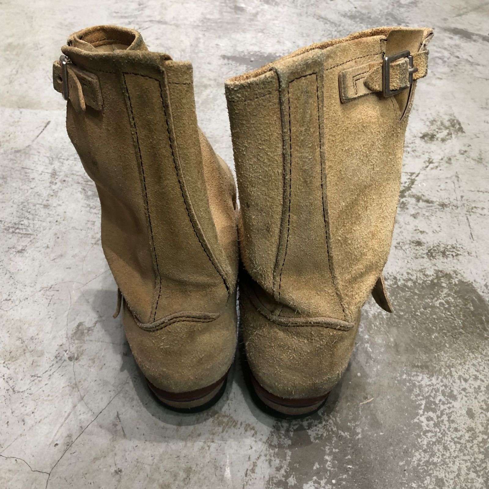 RED WING スエード エンジニアブーツ レッドウィング 8268 ベージュ 9D