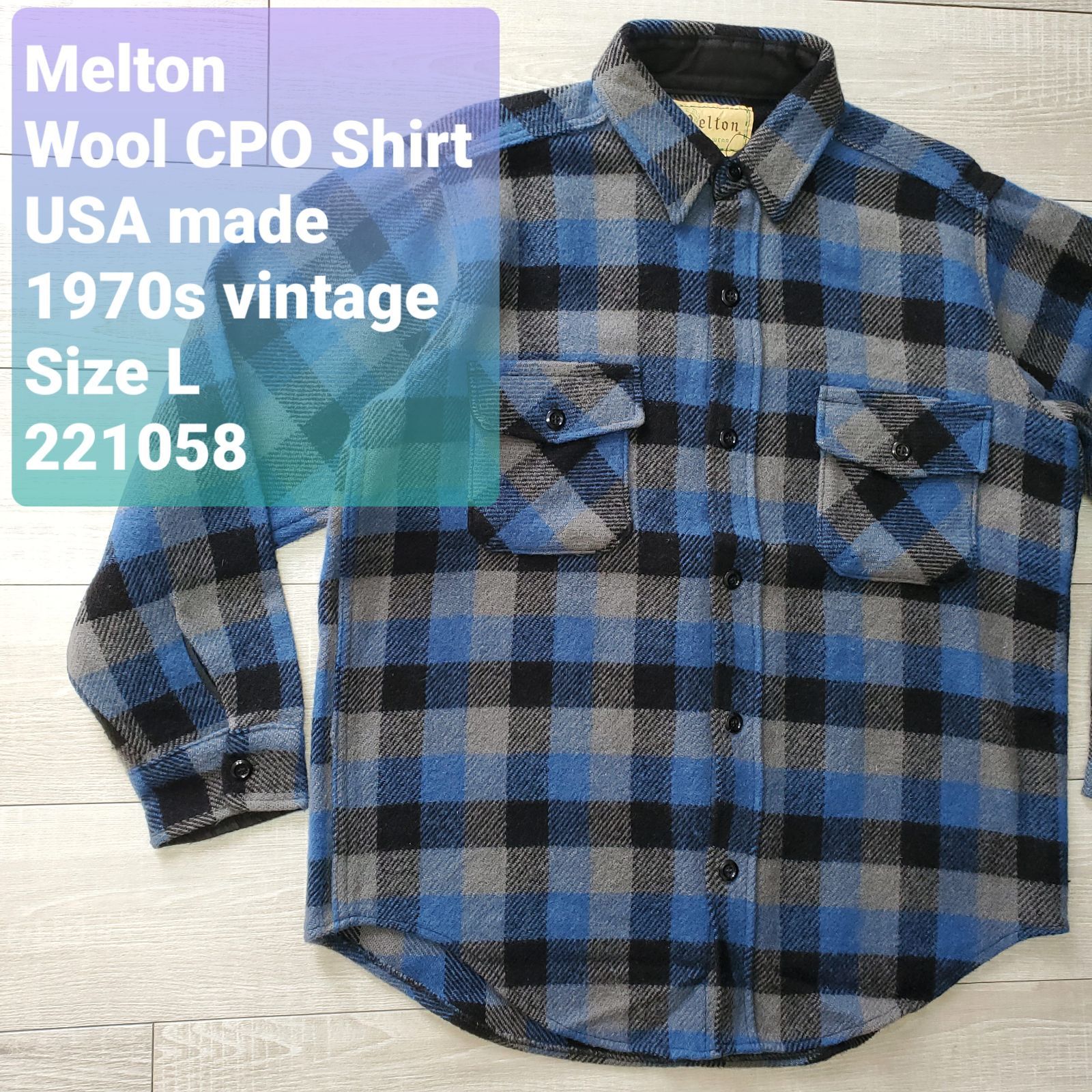RHC melton CPO shirts M オリーブ系 中古・古着通販】RHC Ron Herman (アールエイチシー ロン