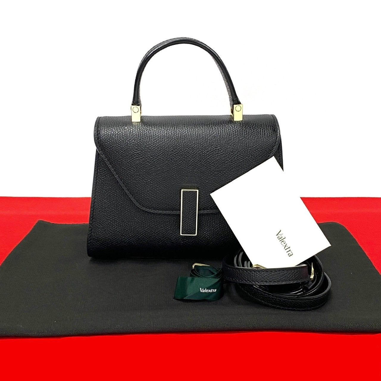 未使用保管品 Valextra ヴァレクストラ イジィデ カーフレザー