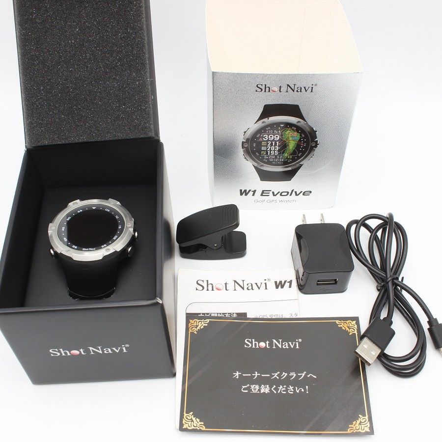 Shot Navi W1 Evolve ブラック 腕時計型 GPS距離計測器 ショットナビ