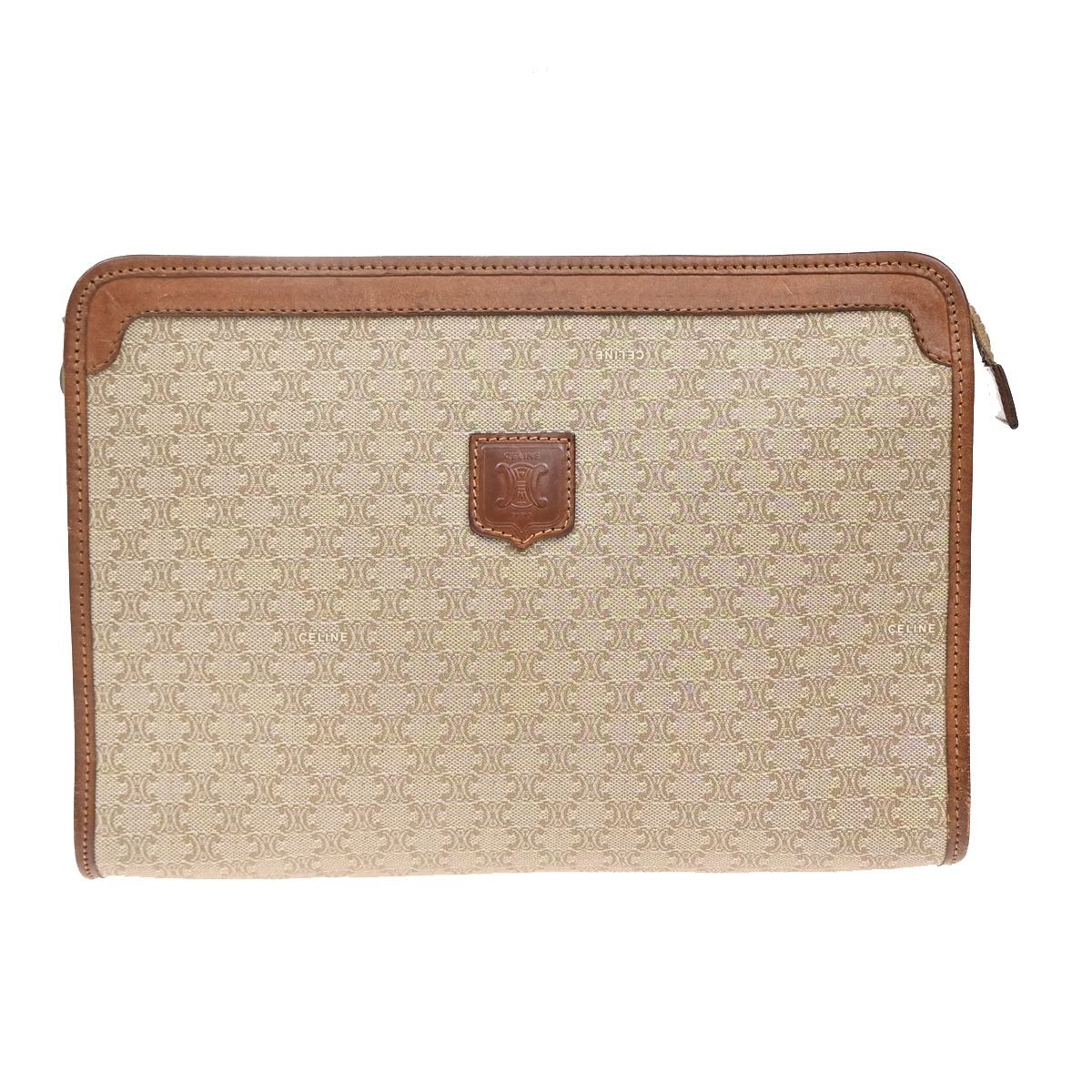 CELINE セリーヌ クラッチバッグ マカダム PVC レザー 02KA966