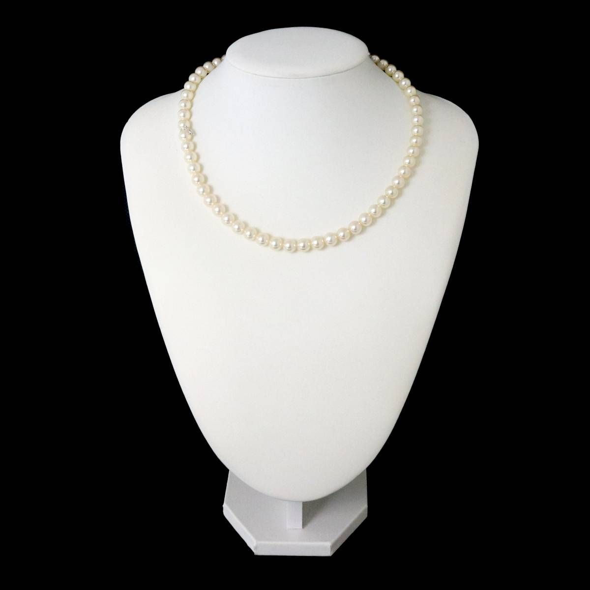 MIKIMOTO ミキモト パールネックレス 本真珠×SILVER金具 グリーン 